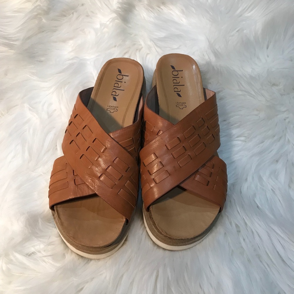 Biala huarache leather sandals